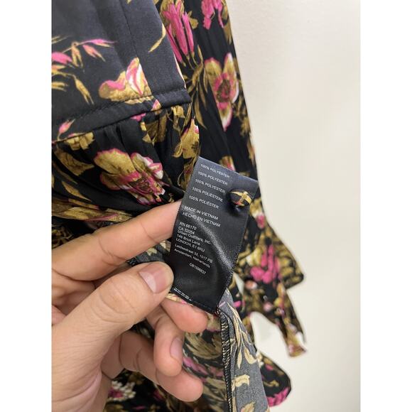 Romantic Victorian Cottage Parisian Floral Top M Fairy Grunge Whimsigoth Regency - Picture 9 of 15